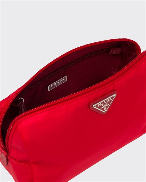 necessaire prada|Red Nylon Necessaire .